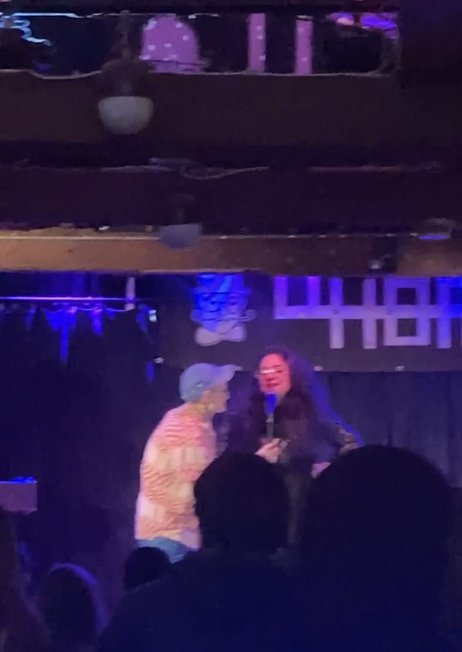 Vertical portrait from a live storytelling evening.